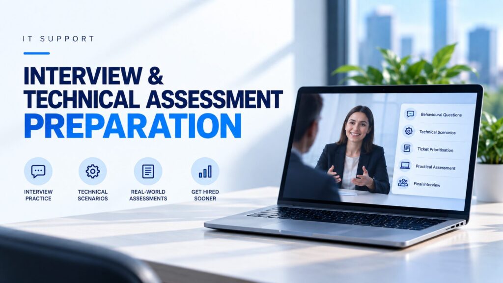 IT Support Interview & Technical Assessment Preparation — Walk In Ready to Show How You Think